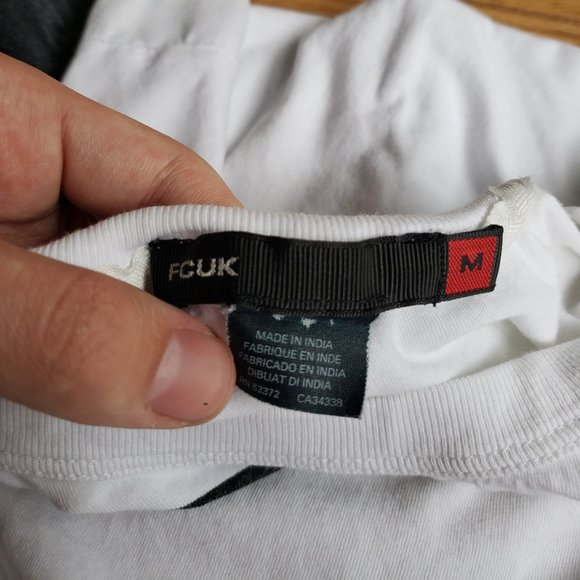 French Connection B/W T-Shirt - Picture 3 of 4